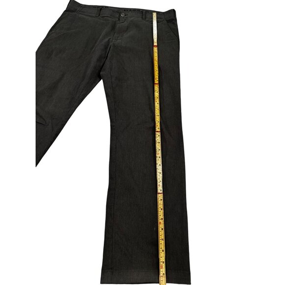 Haggar In Motion Mens Black Straight-Leg Pants 38X32 - Picture 6 of 10